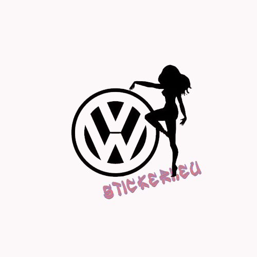 Стикер секси жена VW