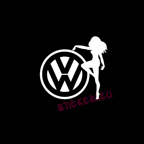 Стикер секси жена VW