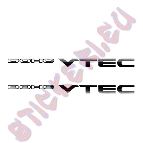 Стикери Honda DOHC Vtec
