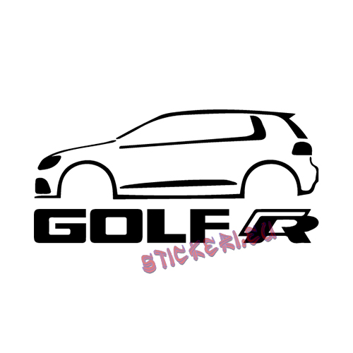 Стикер VW Golf R
