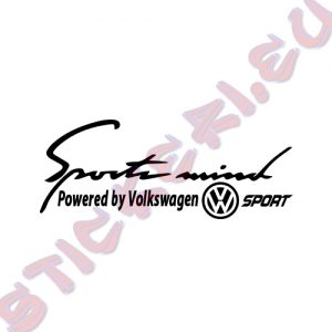 Стикер за кола Sports mind Volkswagen Sport