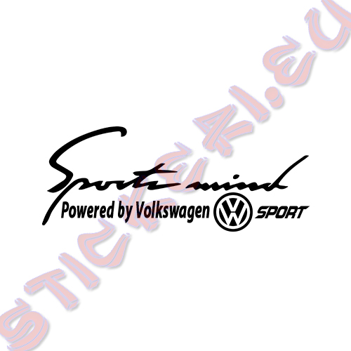 Стикер Sports mind Volkswagen Sport