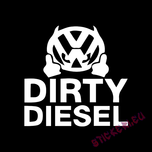 Стикери VW DIRTY DIESEL - 2 - Sticker.eu