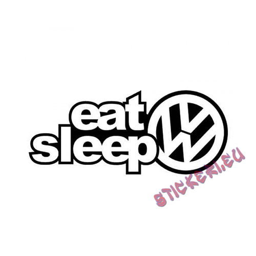 Стикер Eat Sleep VW