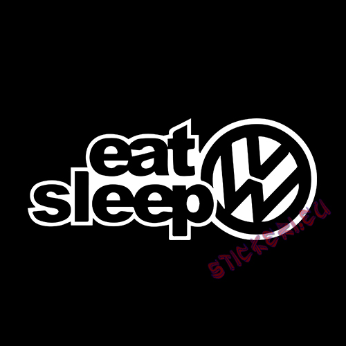 Стикер Eat Sleep VW 2