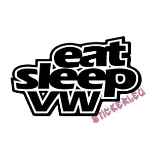 Стикер Eat Sleep VW 2 1