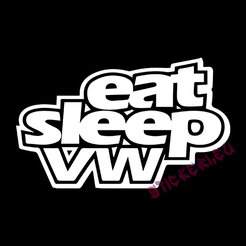 Стикер Eat Sleep VW 2 2