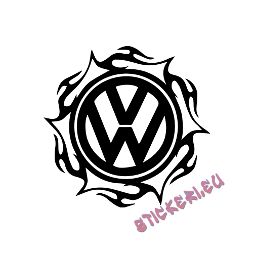 Стикер Volkswagen емблема 4 1