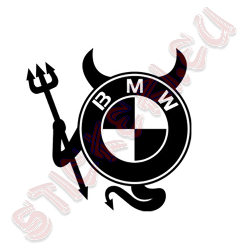 Стикер за кола Devil BMW