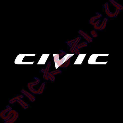 Стикер за кола Civic Black
