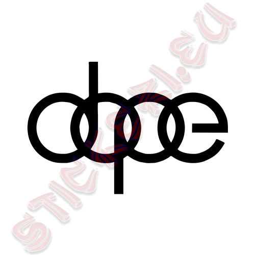 Стикер Audi Dope