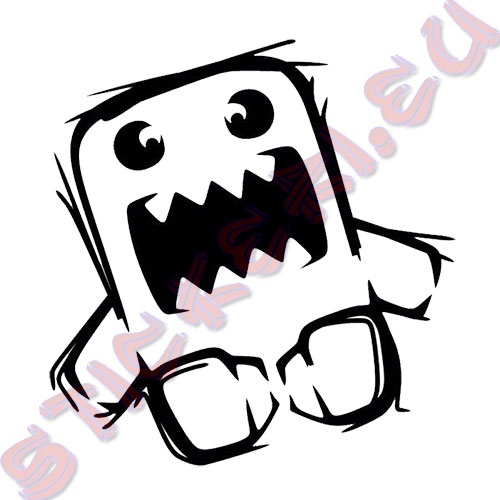 Стикер за автомобили Domo Kun Angry