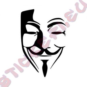 Стикер Anonymus - Анонимните