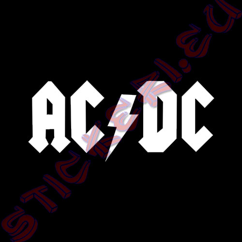 Стикер за кола AC DC