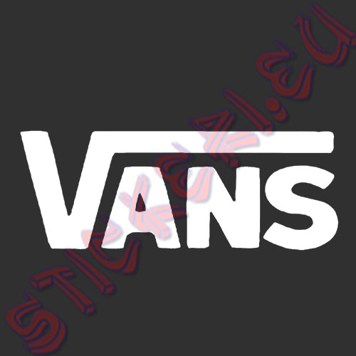 Стикер Vans лого бял
