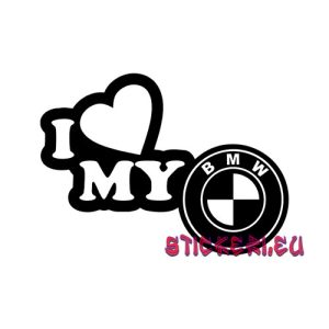 Стикер I Love my BMW