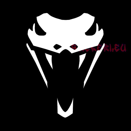 Стикер Viper - пепелянка бял