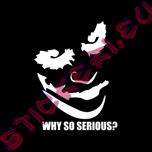 Стикер за кола Why so Serious