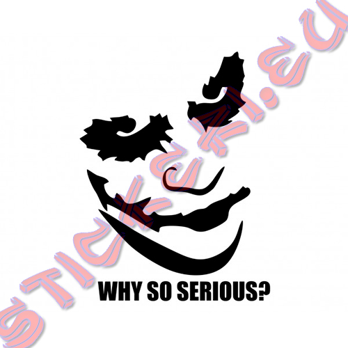 Стикер за кола Why so Serious