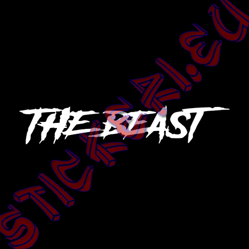 Стикер за кола The Beast / Звяр бял