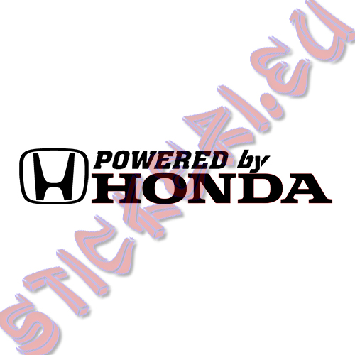 Стикер за кола Powered by Honda